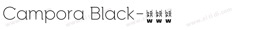 Campora Black字体转换